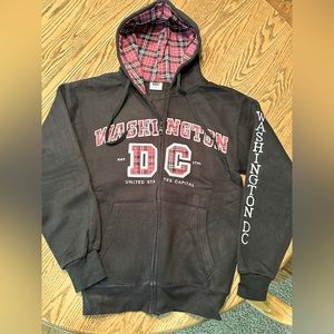 Full zip Washington DC sweatshirt.